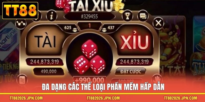 Tool Hack Tài Xỉu Có Đáng Tin? Phân Tích Thực Tế Từ TT88 2 Đa dạng các thể loại phần mềm hấp dẫn