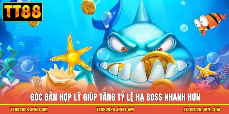 Góc bắn hợp lý giúp tăng tỷ lệ hạ boss nhanh hơn